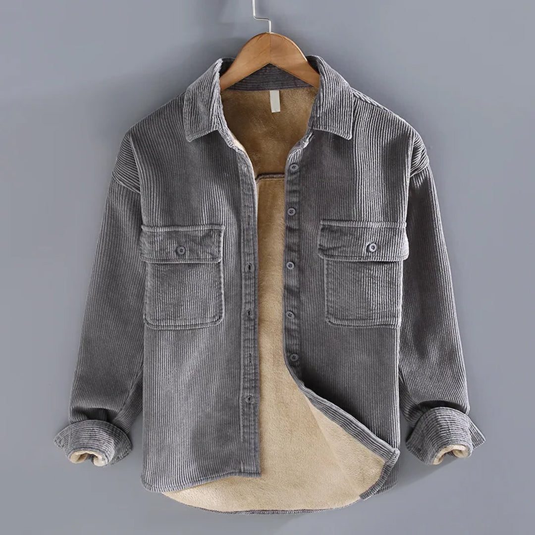 Corduroy Button-Down Overshirt for Men