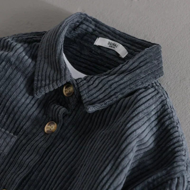 Corduroy Button-Down Shirt for Men