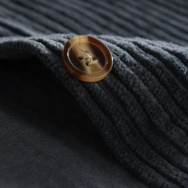 Corduroy Button-Down Shirt for Men
