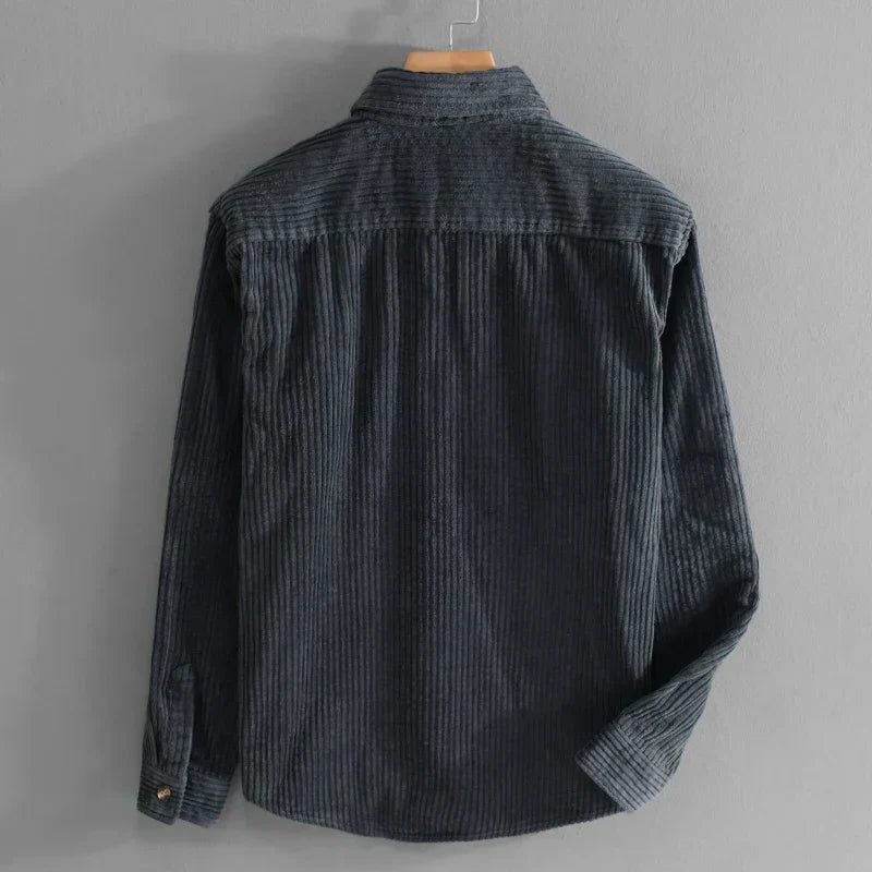 Corduroy Relaxed Fit Overshirt for Men