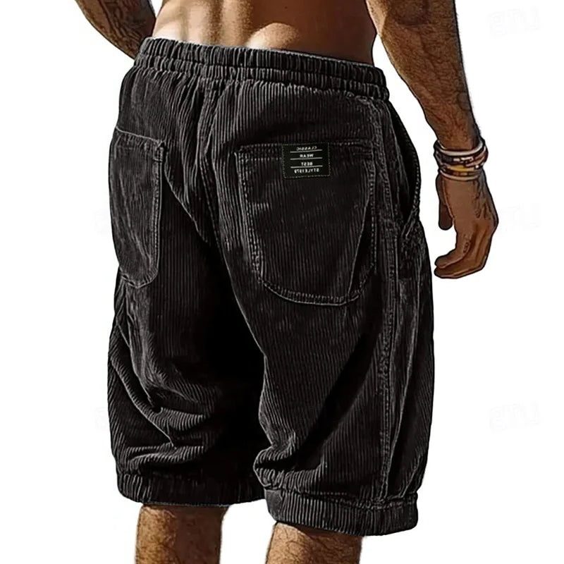 Corduroy Welt Pocket Shorts for Men