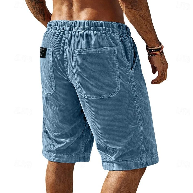 Corduroy Welt Pocket Shorts for Men