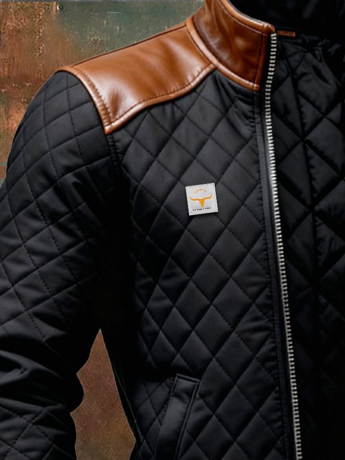 Cornelius | Men's Quilted Zip-Up Bomber Jacket