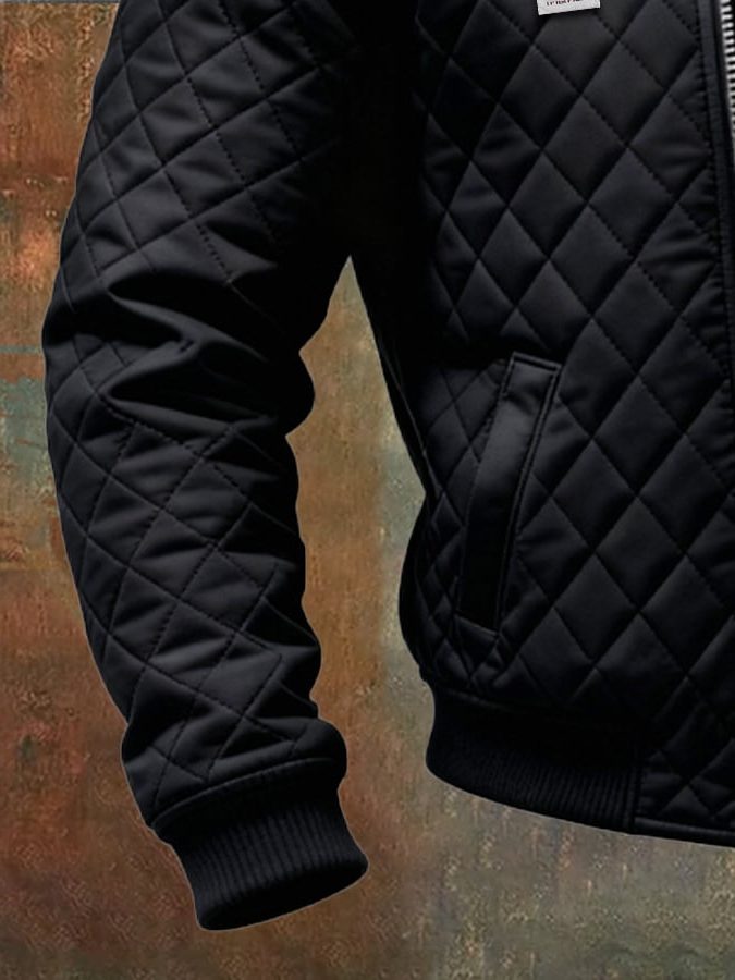 Cornelius | Men's Quilted Zip-Up Bomber Jacket
