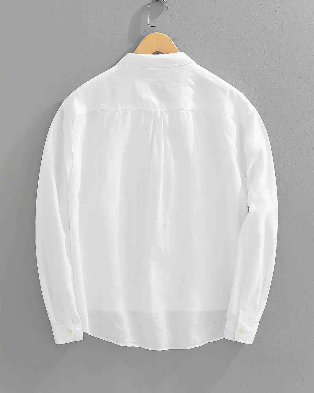 Cotton-Linen Popover Shirt for Men