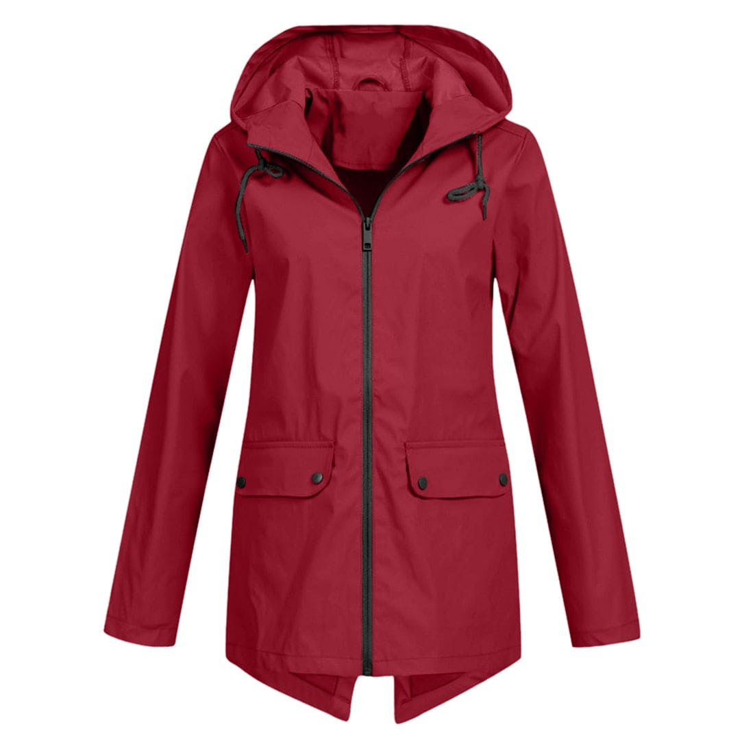 Josephine | Women's Waterproof Rain Jacket Hooded Zip Up