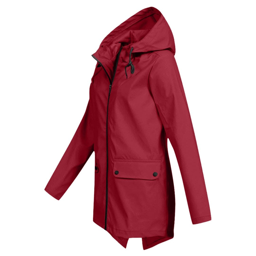 Josephine | Women's Waterproof Rain Jacket Hooded Zip Up