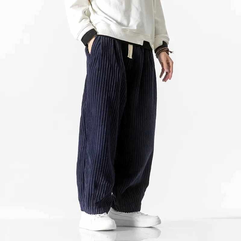 Craig - Men's Corduroy Wide Leg Drawstring Casual Bottoms