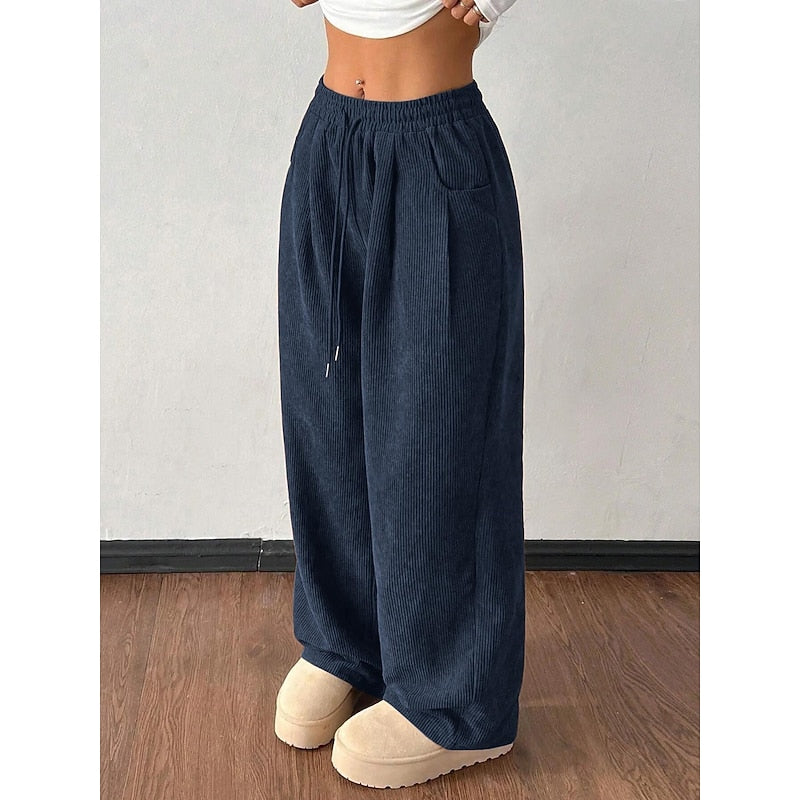 Georgina | High Waisted Relaxed Palazzo Wide-Leg Pants