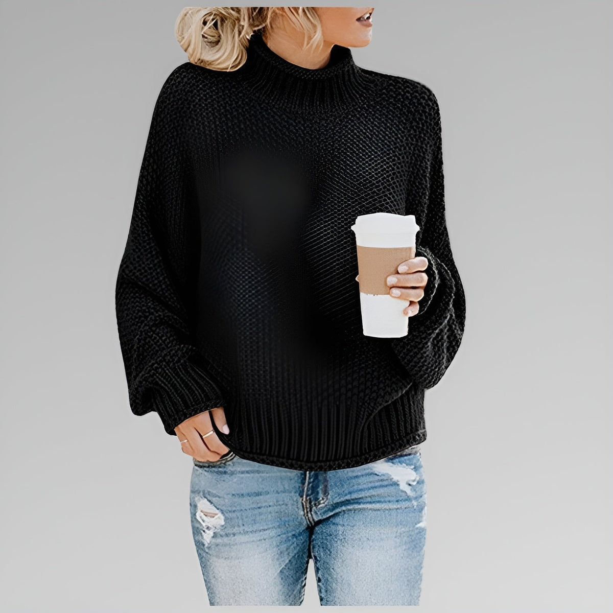 Gwen | Chunky Knit Turtleneck Sweater
