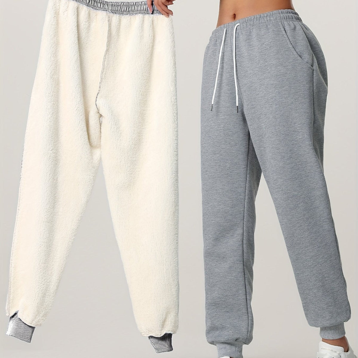 Fiona | Lined Cuffed Warm Winter Sweatpants Joggers