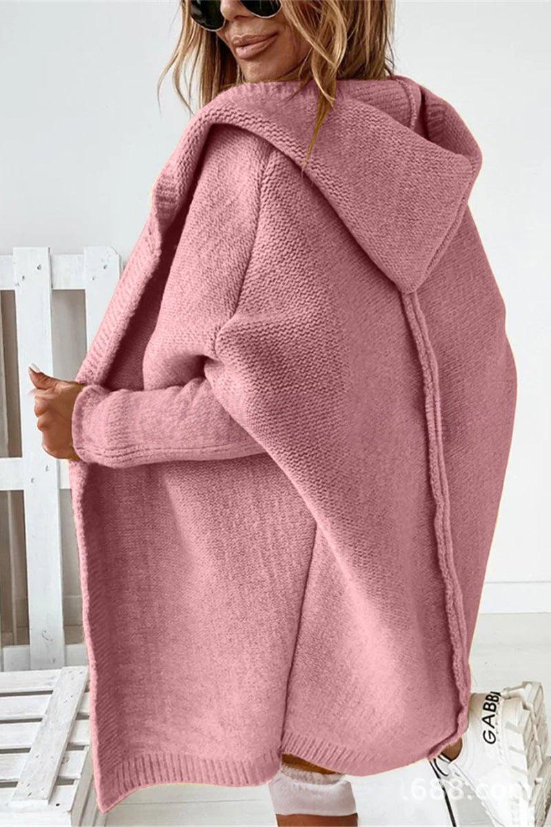 Women's Oversized Hooded Cardigan | Cozy Knit Sweater