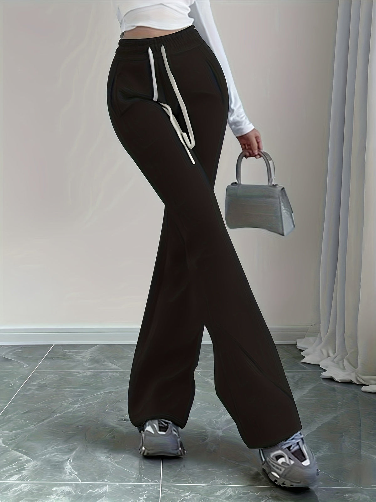 Gemma | High-Waist Flared Lounge Pants