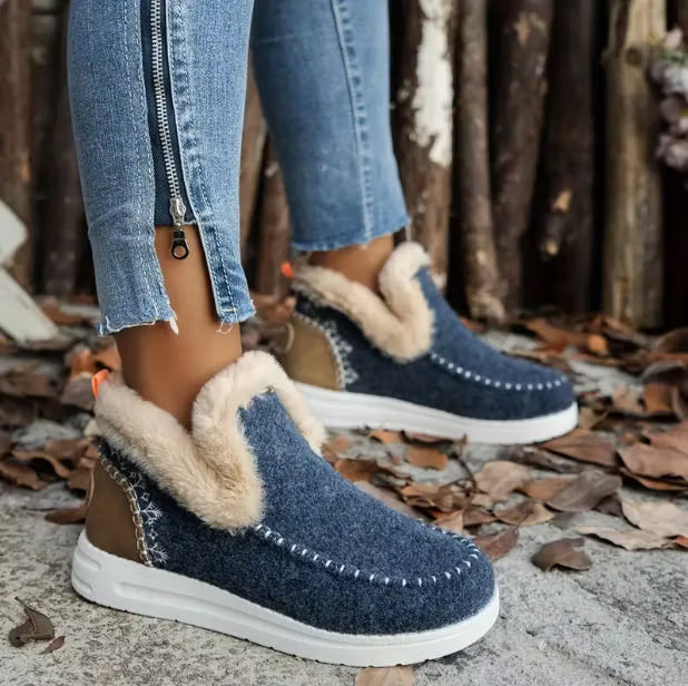 Women’s Stitched Slip-On Shoes