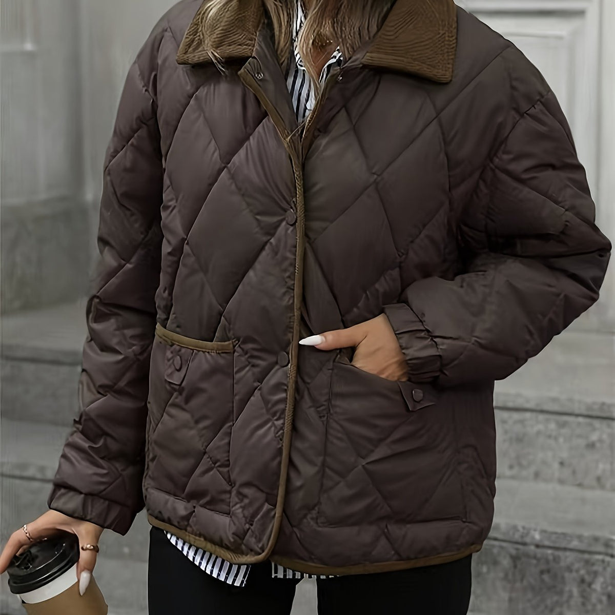 Imogen | Diamond Padded Winter Quilted Jacket