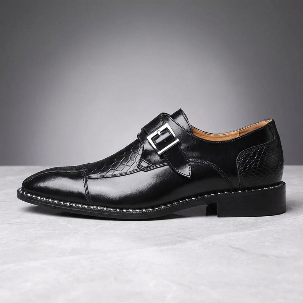 Arezzo Leather Monk Loafers