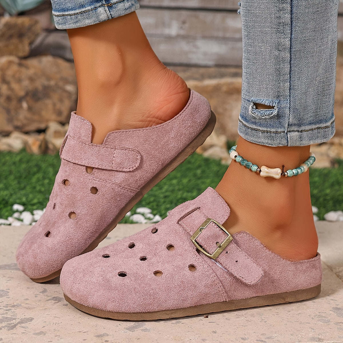 Benedetta | Buckle-Detail Slip-On Clogs