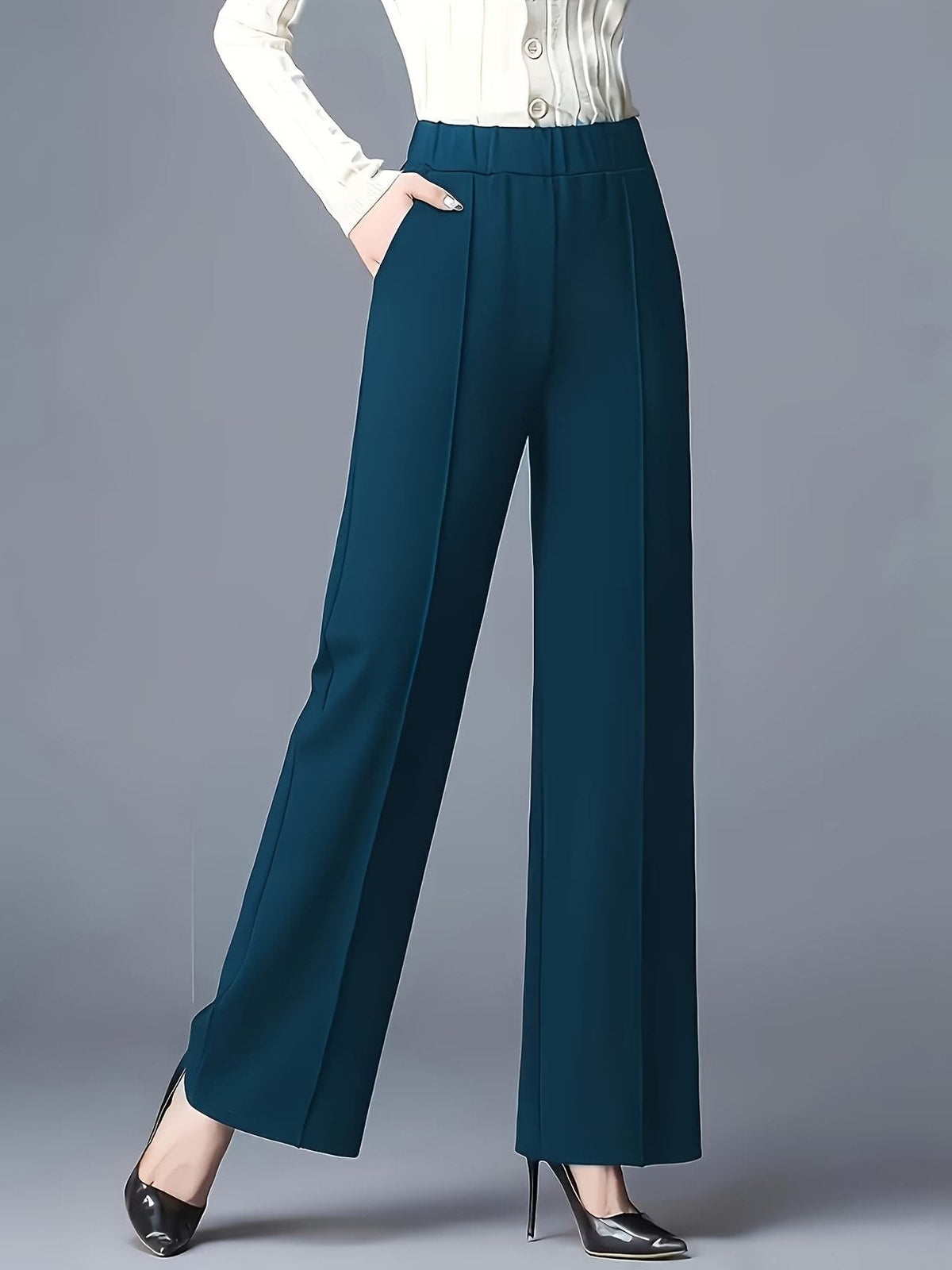 Dagobert | Women's High-Waisted Wide Leg Pants