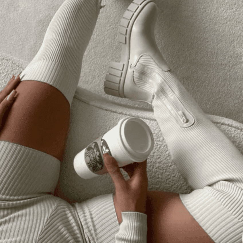 Women's Stretch Sock Boots | Chunky Platform Chelsea Boots