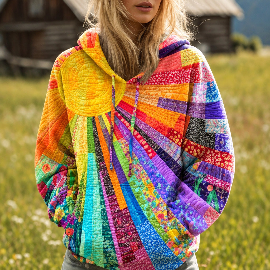 Danna - Women's Patchwork Quilted Hoodie