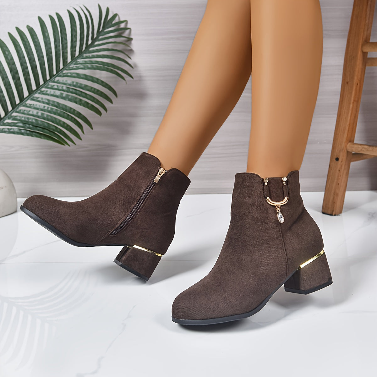 Jetta | Block Heel Ankle Boots