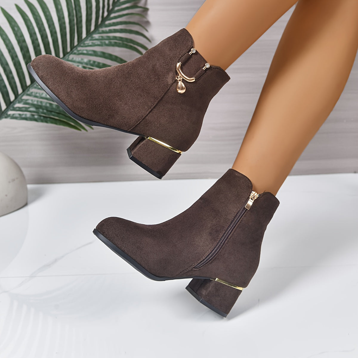 Jetta | Block Heel Ankle Boots