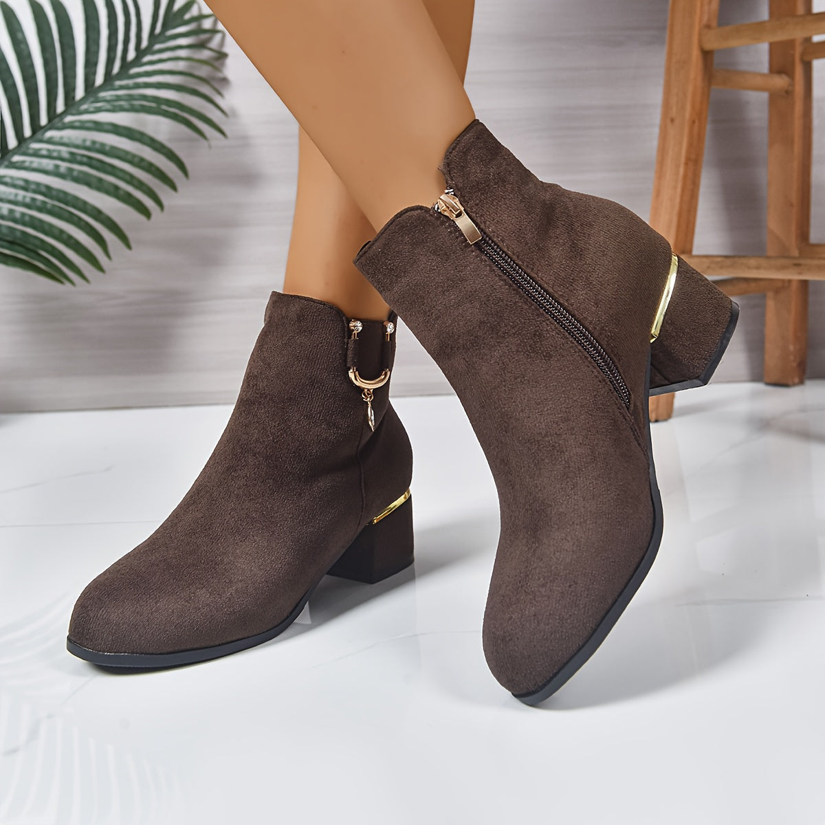 Jetta | Block Heel Ankle Boots