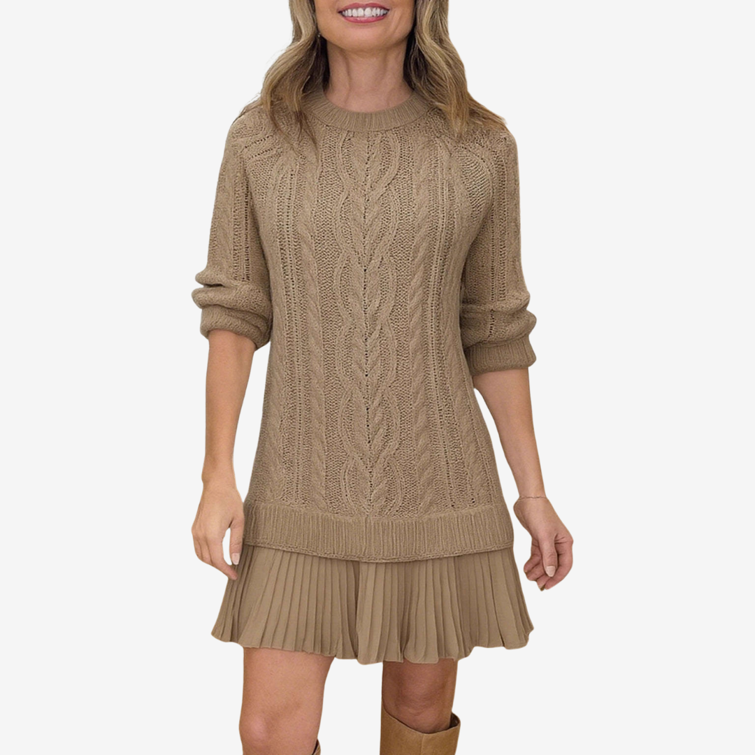 Calliope | Cable Knit Sweater Dress
