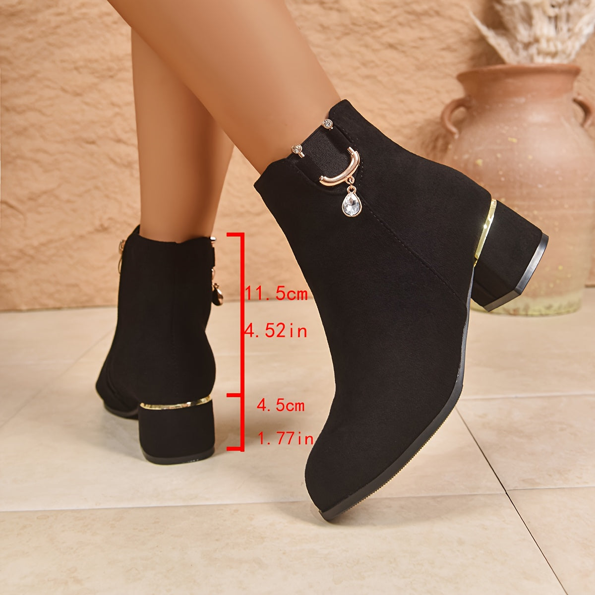 Leandra | Block Heel Chelsea Boots