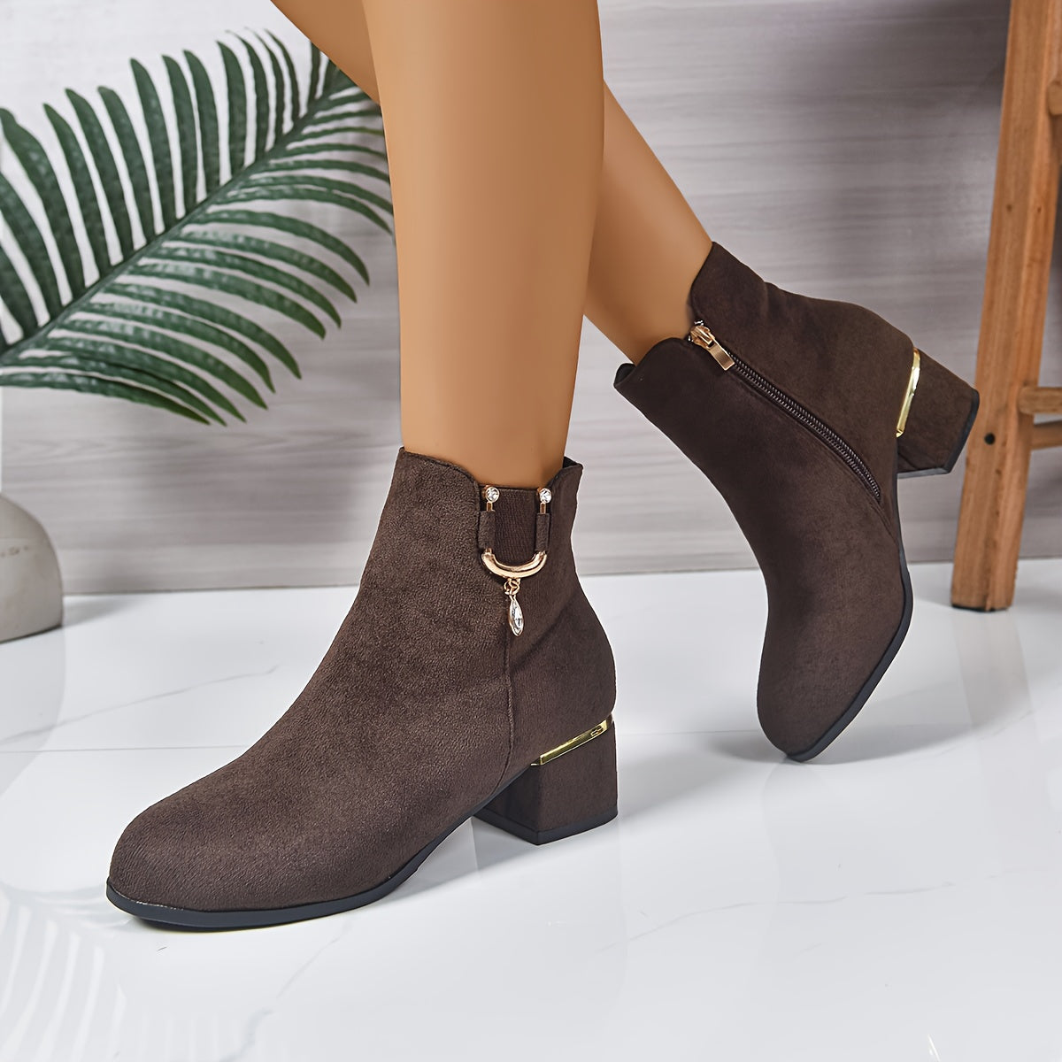 Leandra | Block Heel Chelsea Boots