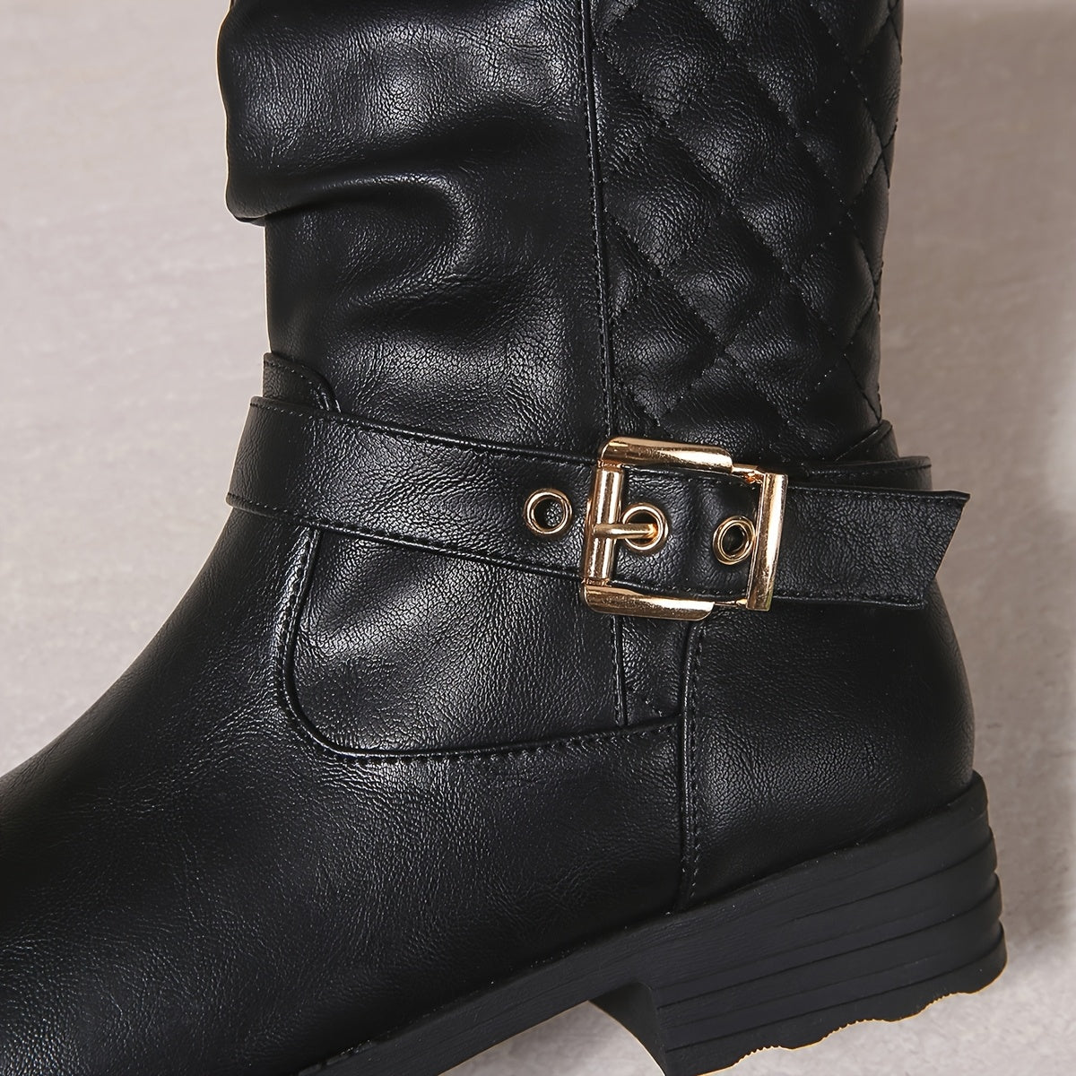 Hyacinth | Buckle Mid-Calf Boots