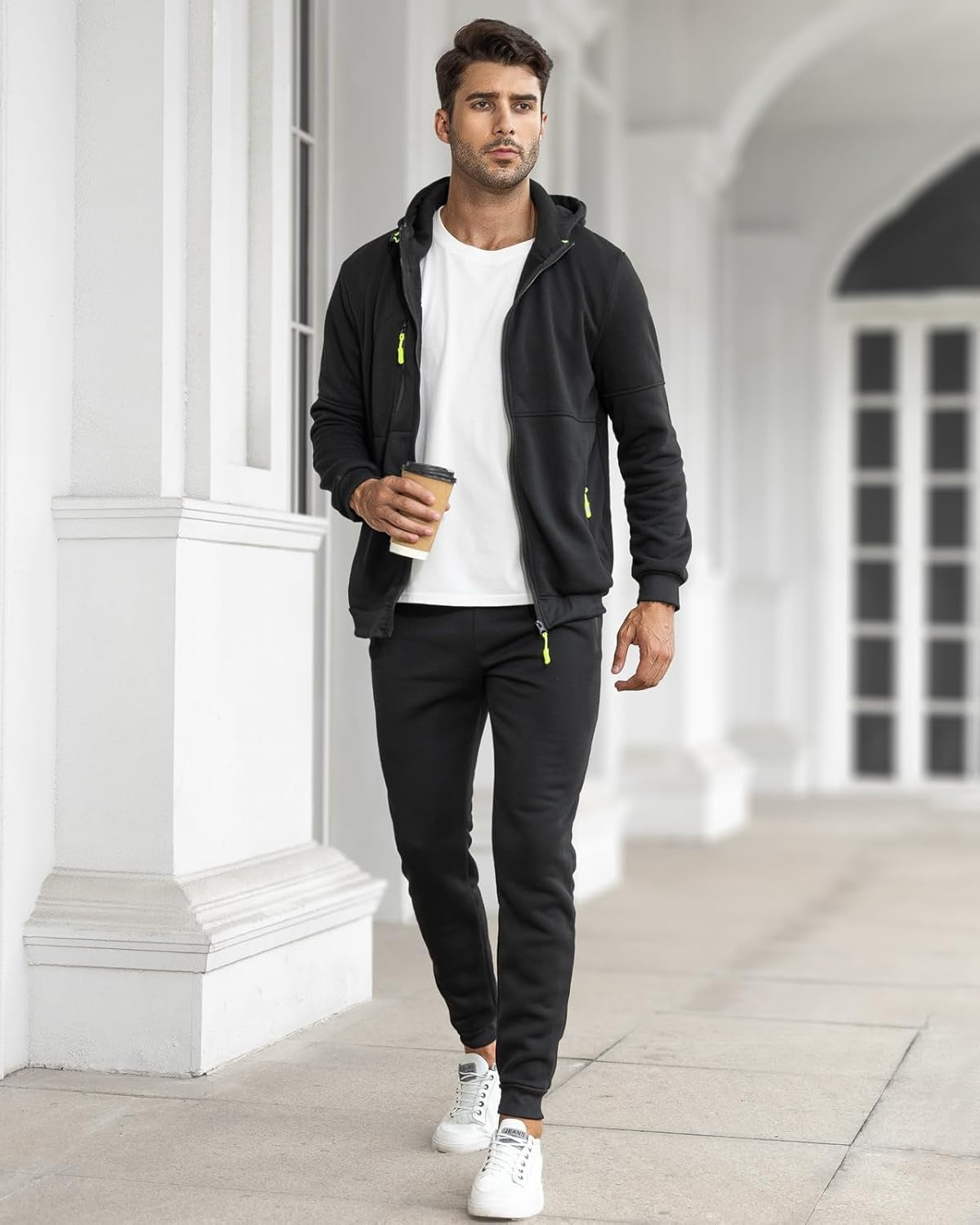 John | Men's Tracksuit Zip Up Hoodie 2 Piece