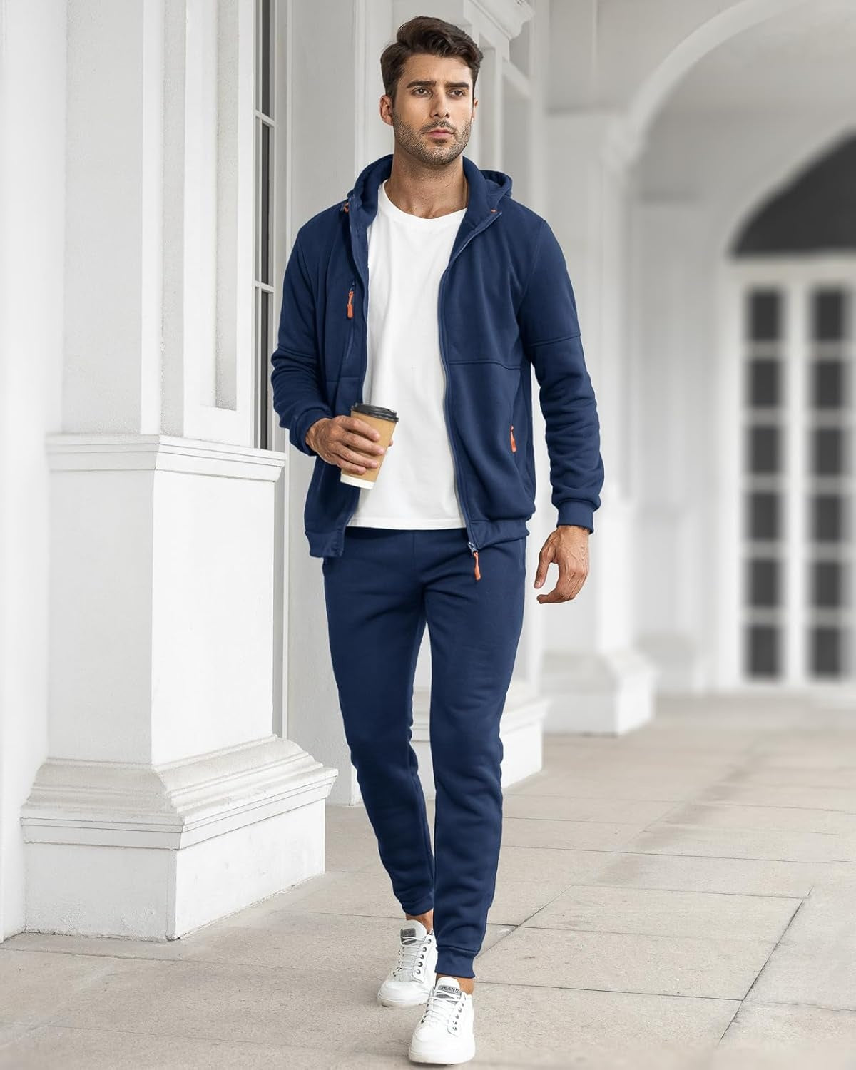 John | Men's Tracksuit Zip Up Hoodie 2 Piece