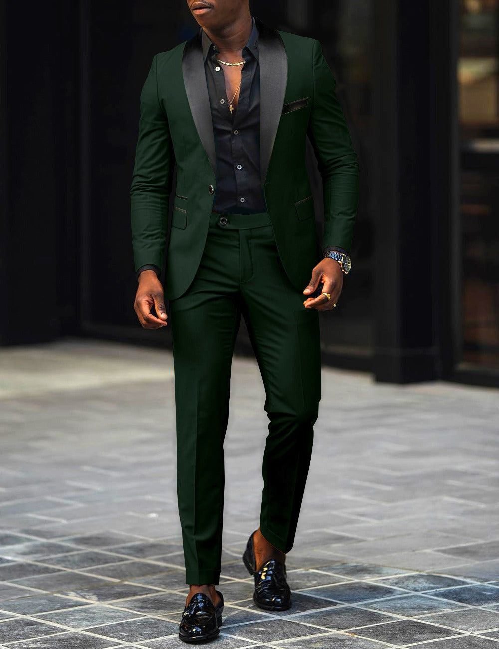 Men's Slim Fit Suit | Two Piece Formal Jacket and Trousers