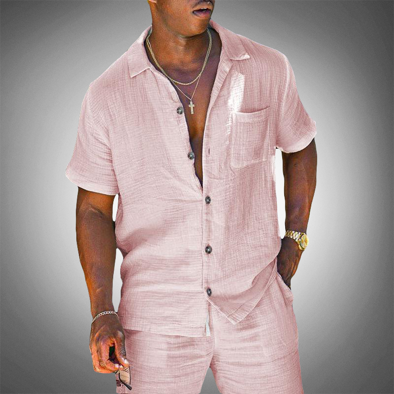 Two-Piece Men's Linen Set