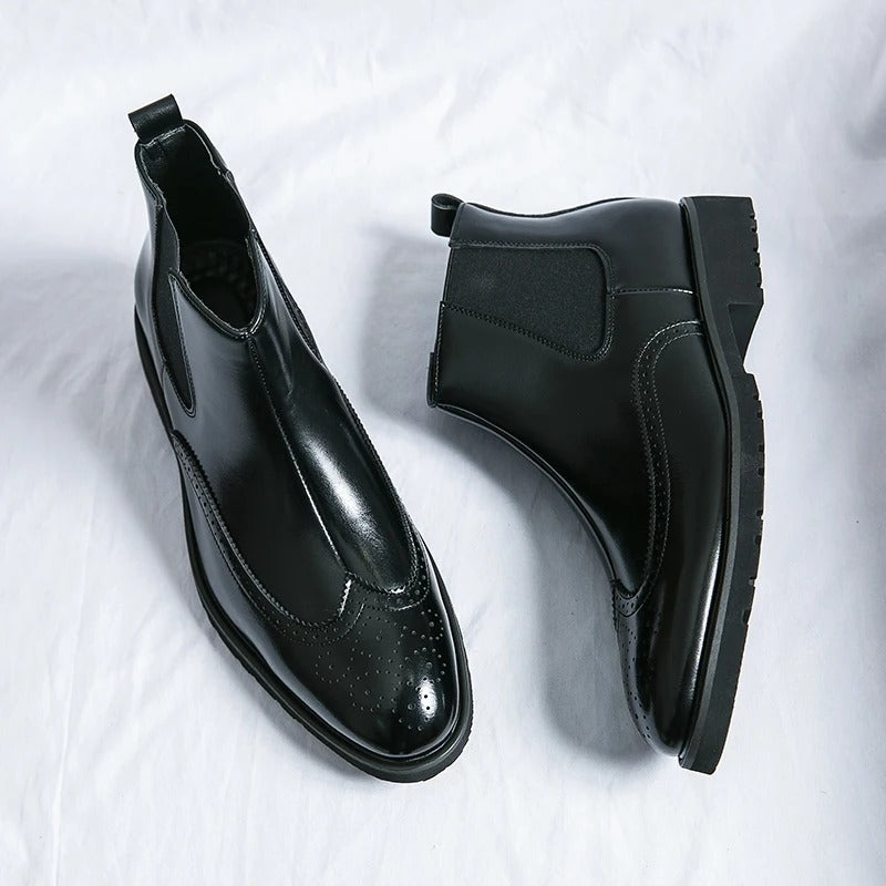 Davenport Faux Leather Chelsea Boots