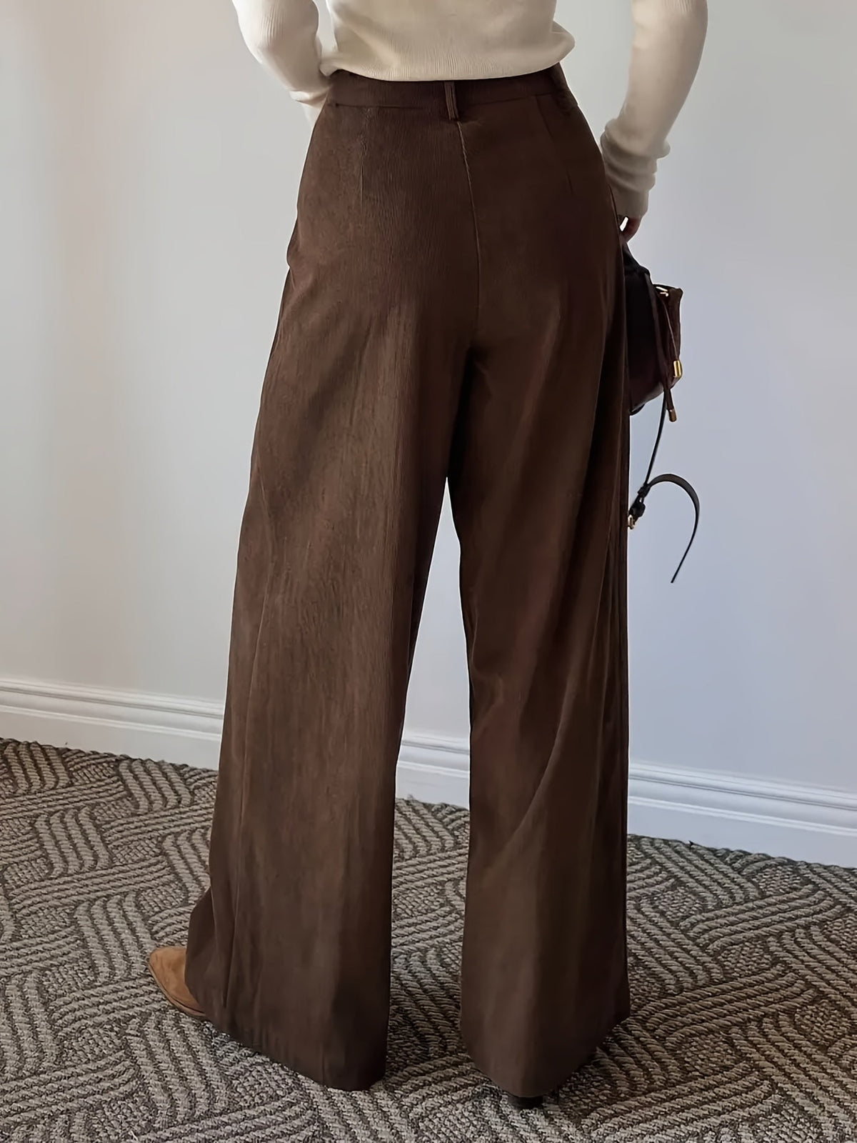 Celine | Pleated High Waisted Wide-Leg Pants