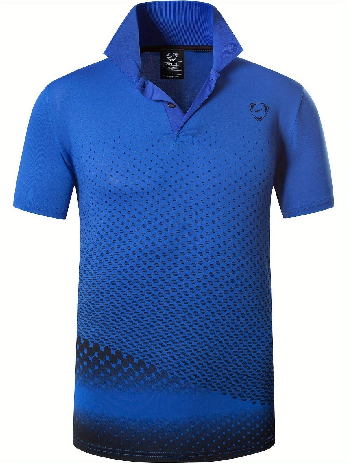 Men's Printed Polo Shirt | Short Sleeve Sports Top