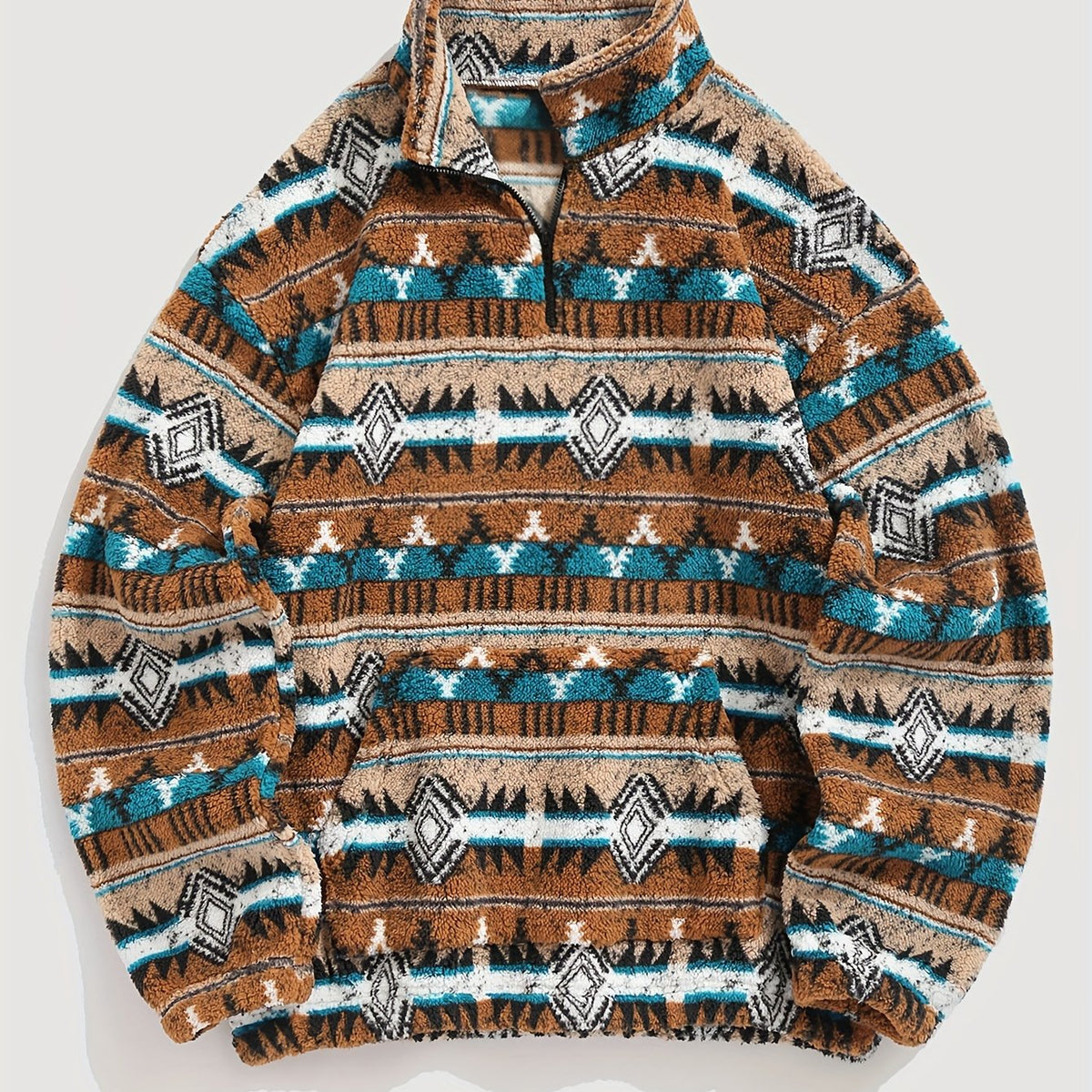 Rowan | Patterned Quarter-Zip Pullover