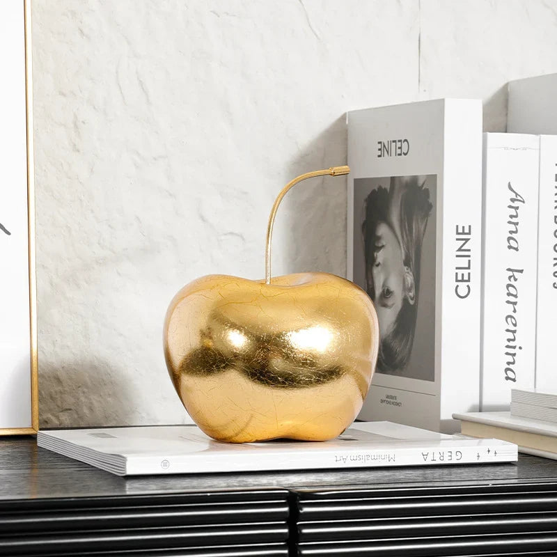 Decorative Sculpture | Glossy Ceramic Realistic Design | Set of 2