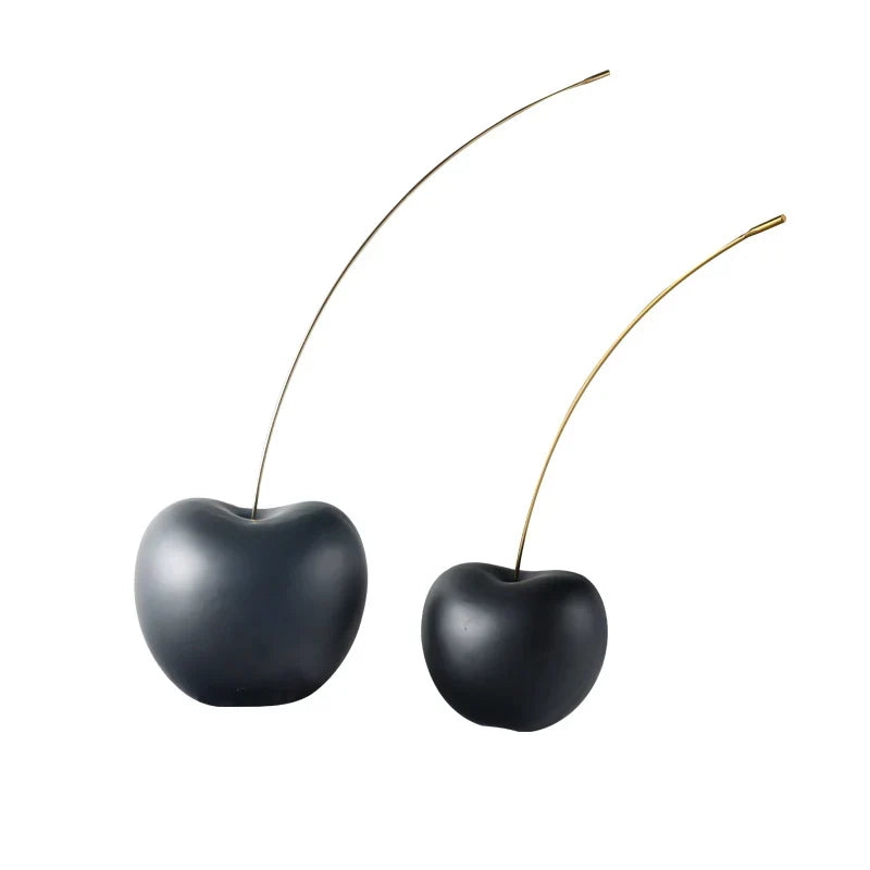 Decorative Sculpture | Glossy Ceramic Realistic Design | Set of 2