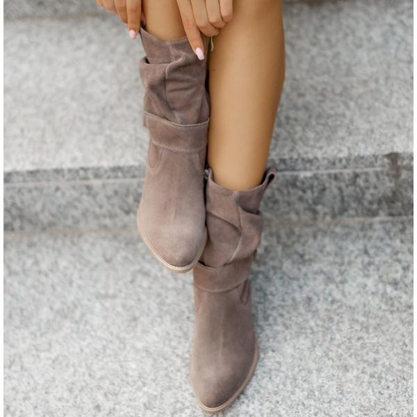 Clementine | Slouch Block Heel Chelsea Boots