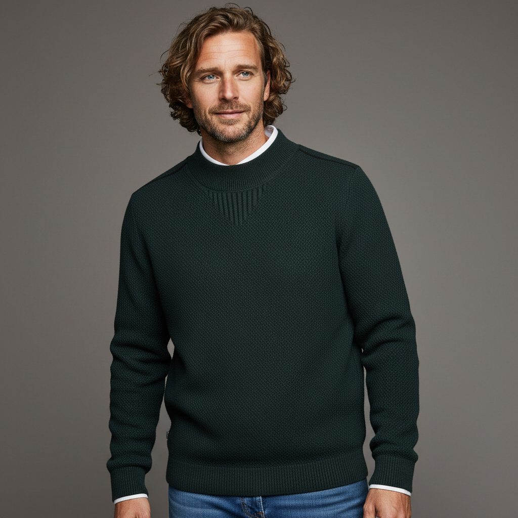 Delia | Women's Ribbed Knit Sweater with Crew Neck