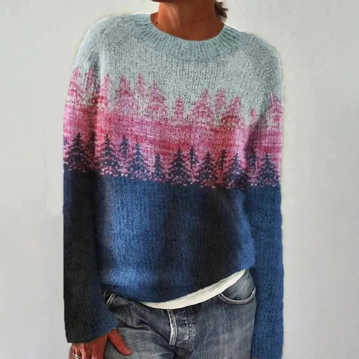 Eugenie | Fair Isle Colorblock Sweater