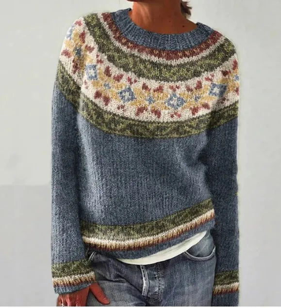 Eugenie | Fair Isle Colorblock Sweater