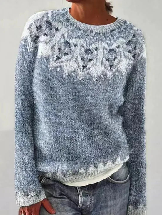 Eugenie | Fair Isle Colorblock Sweater