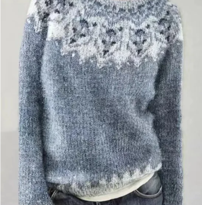 Eugenie | Fair Isle Colorblock Sweater