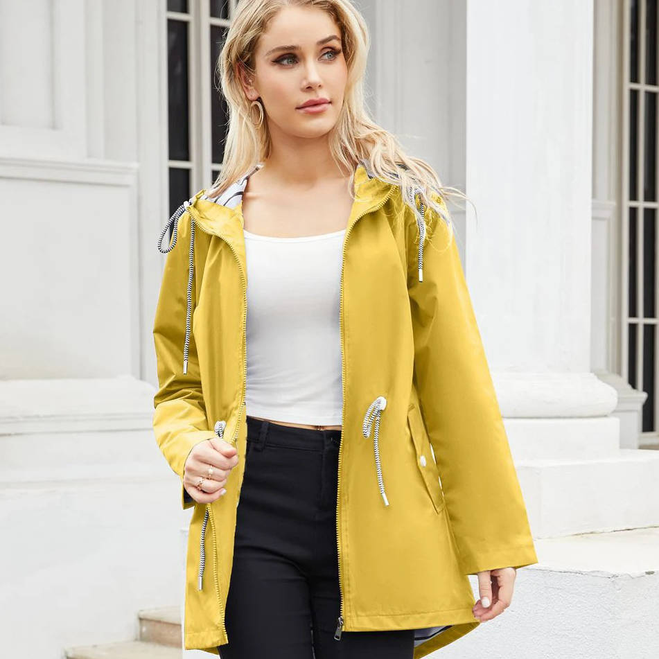 Women's Lightweight Rain Jacket with Hood