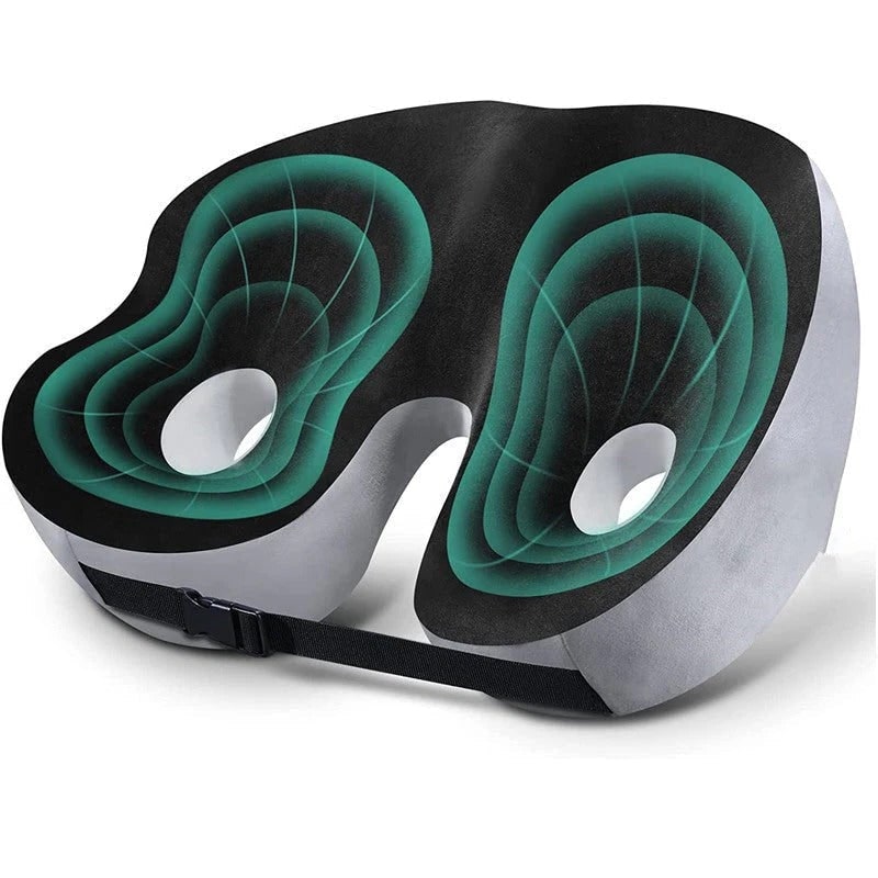 Desk Chair Seat Cushion with Memory Foam Ergonomic Design and Pressure Relief