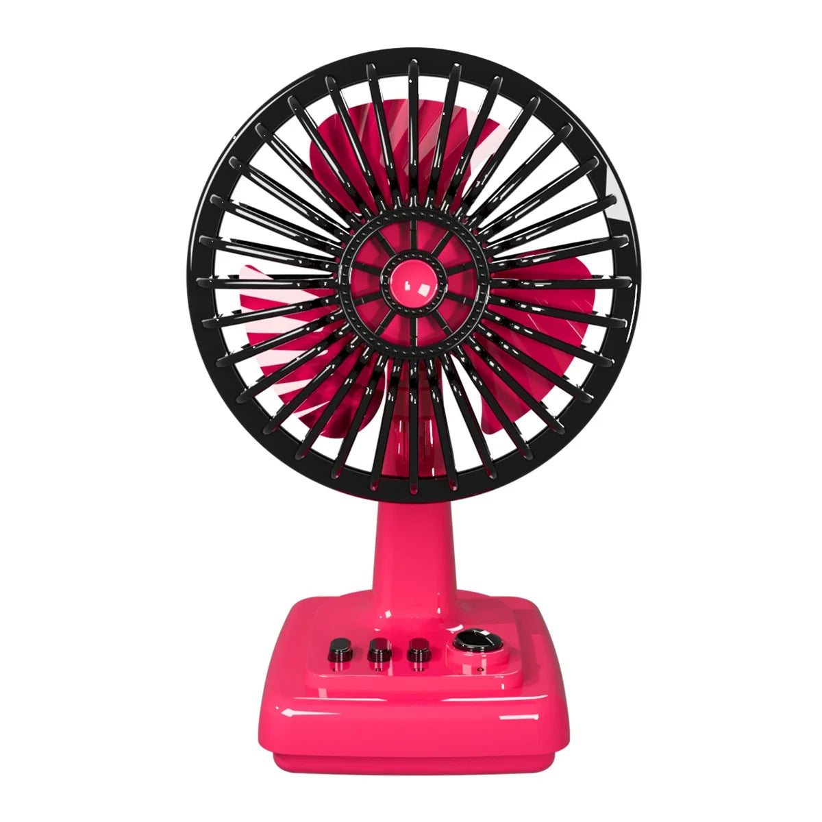 Desk Fan | Retro Design & Adjustable Speeds | Compact